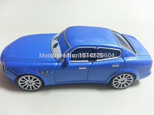 Pixar Cars Diecast Blue Maserati Bindo 1:55 Metal Toy Car