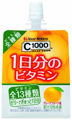ハウス ウェルネスフーズ C1000 1日分のビタミンゼリー 180g×24本