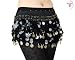 Bellyrose Multi-row Paillettes Gold Coins Belly Dance Wrap & Hip Scarf, Lively Style Image #4