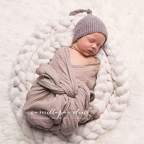 Extra-Long (12-ft) Soft Merino Wool Braids for Newborn Photography
