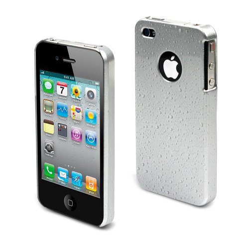 Muvit Rain Back H&uuml;lle f&uuml;r Apple iPhone 4G silber