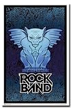 Rock Band (Gargoyle) Flocked Blacklight Video Game Poster Print - 24" X 36"