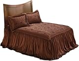 Shavel Home Mocha Mist Bedspead, 28-Inch drop, Cal King