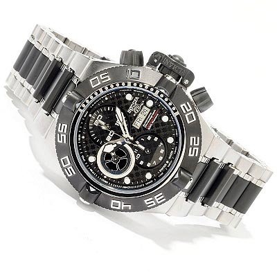 Invicta Men's 6519 Subaqua Collection Automatic Chronograph Stainless Steel and Black Watch