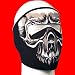 Creepy Evil Skull Neoprene Face Mask Facemask Biker