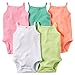 Carter's Baby Girls 5-Pack Sleeveless Bodysuits (Multi)