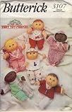Butterick Sewing Pattern 3107 Cabbage Patch Kids Teeny Tiny Preemies Clothes