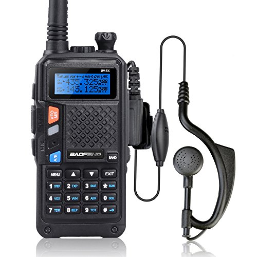 BAOFENG UV-5X Two-Way Radio with FM Function VHF 136-174MHz UHF 400-520MHz Dual Band Dual Watch Transceiver 128 Channels