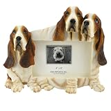 Basset Hound 4 x 6-inch Handpainted Picture Frame