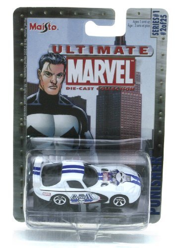  Marvel Ultimate Die Cast Collection Series 1: The Punishe R Dodge Viper GTS Die Cast Car