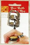 Beer and Soda Pop Bottle Opener Stainless Steel Ring 2 Pack
