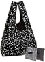 BAGGU Reusable Shopping Tote - 3-Pack,Smoke/Black Flower/Grey Flower,one size
