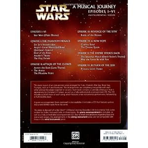 Star Wars Instrumental Solos (Movies I-VI): Alto Sax, Book & CD