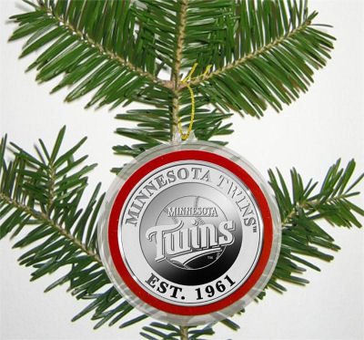 Highland Mint Minnesota Twins Silver Coin Ornament