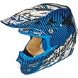 Fly Racing Formula MX Clash Adult MX Motorcycle Helmet - Blue/White