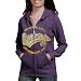 NCAA LSU Tigers Ladies Purple Swept Full Zip Hoodie Sweatshirt