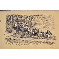 Pferde C1881 Trainieren die M�nner, die Hinunter H�gel-Alten Druck Laufen