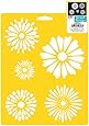 Plaid Delta Stencil Mania Daisies, Size 7-Inch by 10-Inch