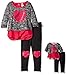 Dollie & Me Girls' Heart Applique Tunic Top and Leggings