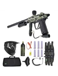 Azodin Kaos Pump II Paintball Marker Gun 3Skull Sniper Set - Digi Camo