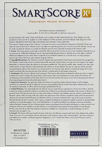 SmartScore X2 Pro Academic Edition