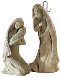Grasslands Road Vintage Chic Outdoor Mary with Jesus & Joseph Figurines, 2-Piece Set