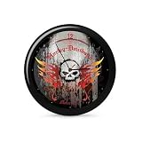 Mark Feldstein Harley Davidson Skull Clock 13 Inch