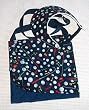 Golf Journey Bag Navy with Balls, Clubs and Tees with Matching Visor