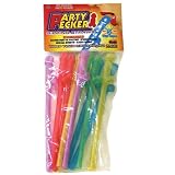 Hott Products Party Pecker Straws, Neon Colors, 10 Pieces/Bag, 4-Pack