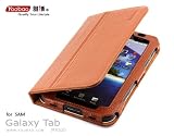 DigiOrange(TM) Newest Version Samsung Galaxy Tab P1000 Protective 100% Leather Case- ORANGE/BROWN