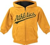 Oakland Athletics Gold Youth Fleece Full-Zip Hooded Sweatshirt