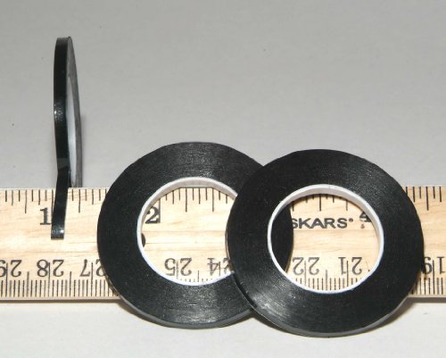 Graphic Chart Tape, Vinyl Black Glossy, 1/ 8