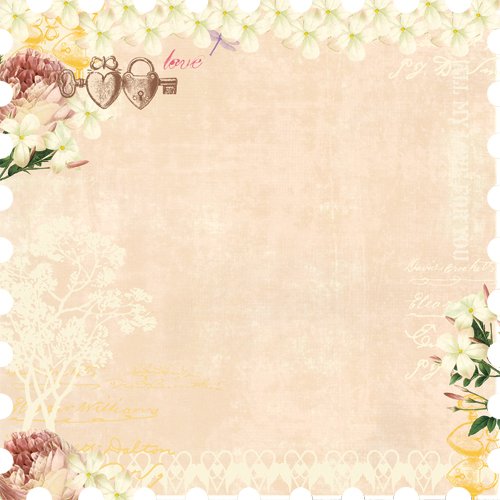 Western Romance Die-Cut Edge Paper 12
