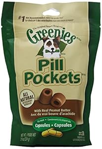 Canine Greenies Pill Pockets Peanut Butter Capsule, 7.9-Ounce