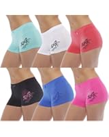 GILBIN'S Women Seamless Stretch Boy Shorts Panties Various Styles (Pack of 6)