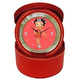 Jewelry Case Clock Red of Vintage Art Deco Betty Boop in Red Dress