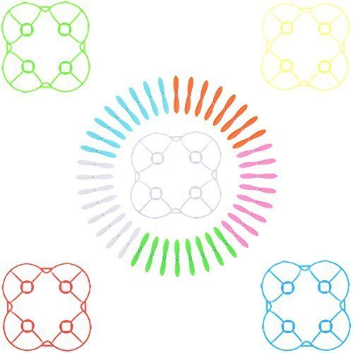 Kingtoys 40pcs 5 Color Cheerson CX-10 Main Blade Propellers Props+5PCS Blades Cover