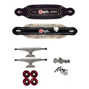 Original Carbon Apex 37 Middleweight Laser Cut Grip Tape Longboard Deck Complete 37