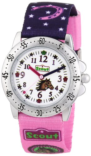 Scout - 280378065 - Montre Fille - Quartz Analogique - Bracelet Textile Rose