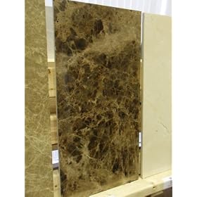Accolade Premium RF Marble (Emperador D) Polished Finish 12" x 12" Tiles (Box of 10 = 10 square feet)