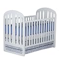 Slumber Time Metro Collection Urban Style Crib-White-White