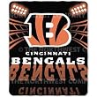 Cincinnati Bengals Light Weight Fleece NFL Blanket (Shadow Series) (50"x60")