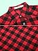 OCHENTA Women's Mid Long Style Roll Up Sleeve Plaid Flannel Shirt C056 Red Black Label 2XL - US 6