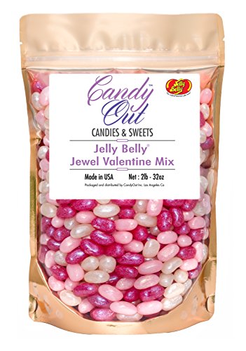 CandyOut Jelly Belly Jewel Valentine Mix 2lb (2 pound ) in resealable stand-up bag