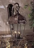 Minka Lavery 8693-61 harrison Lantern Vintage Rust 12W x 33-1/2H x 16Ext.