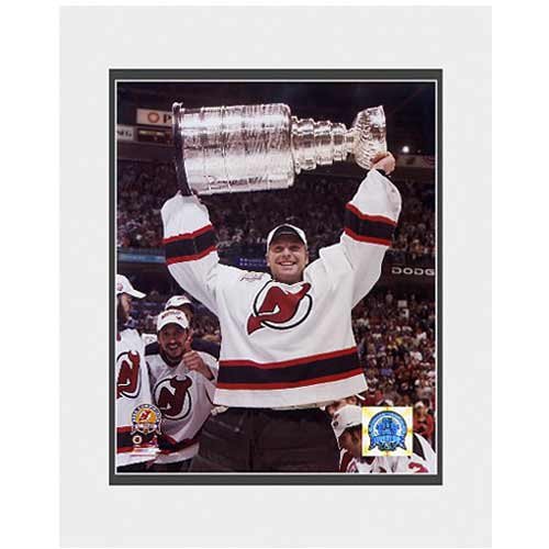 Photo File New Jersey Devils Martin Brodeur 2003 Stanley Cup 8x10 Matted Photo