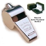 from Acme( J Hudson & Co ( Whistles) Ltd) Birmingham,England GENUINE Acme Thunderer No 60.5 Small, Solid Brass Pea Whistle with GIFT BOX