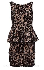 Lace Peplum Banding Polyester  Dress