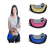 Ondoing Pet Sling Carrier Dog Cat Puppy Sling Bag Outdoor Pet Travel Bag Up to 20 lbs Blue