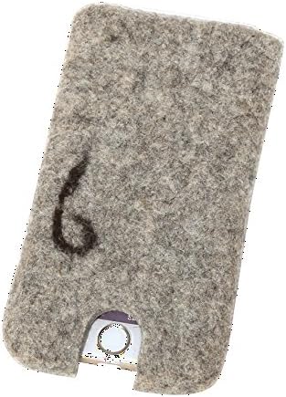 ZebuFelt Authentic iPhone 6 Felt Sleeve. Unibody Stitchless Pure Wool IPhone Felt Case (Gray)